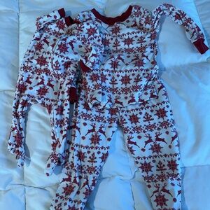 Pottery Barn Kids Red and White Pajamas